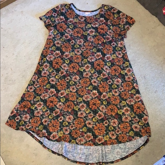 rustic floral dress